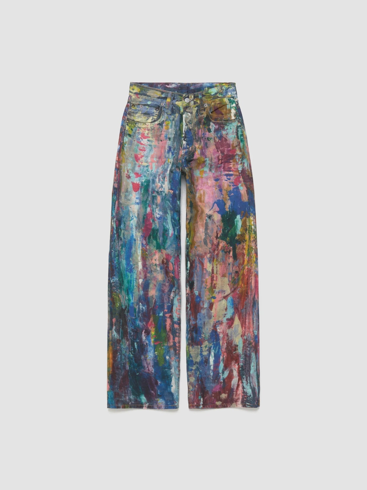 Multicolor Painter-Print Jeans