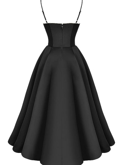 Black Tulle Midi Dress