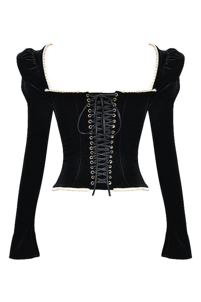 Black Velvet Corset